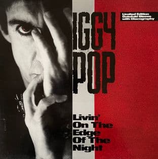 Iggy Pop - Livin' On The Edge Of The Night (12") (EX/VG-)
