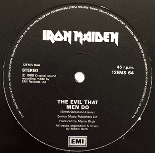 Iron Maiden - The Evil That Men Do (12") (VG/NM)