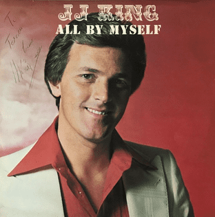 J J King - All By Myself (LP) (Signed) (VG-/VG-)