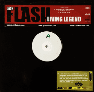 Jack Flash - Living Legend (12") (Promo) (VG-/G++)