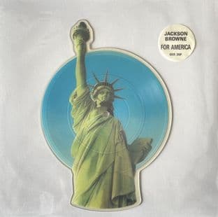 Jackson Browne - For America (7") (Shaped Picture Disc) (EX-/NM)