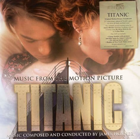 James Horner – Titanic (Music From The Motion Picture) (Silver & Black MarbledLP) ( (M/M) (Sld)
