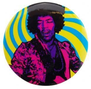 Jimi Hendrix - Psychedelic 2 (38mm Button Badge)