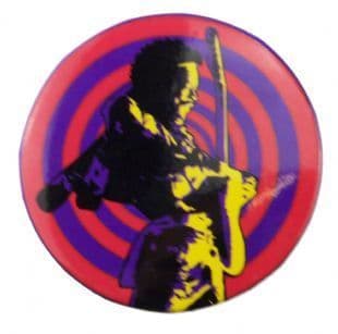 Jimi Hendrix - Psychedelic 3 (38mm Button Badge)