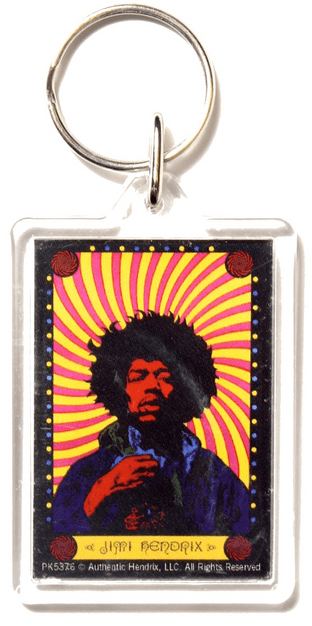 Jimi Hendrix - Psychedelic Portrait (Acrylic Keychain)