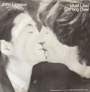 John Lennon - (Just Like) Starting Over (7") (EX/G-)