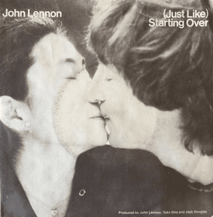 John Lennon - (Just Like) Starting Over (7") (EX-/G-VG)