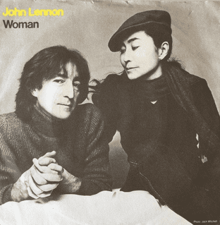 John Lennon - Woman (7") (G-VG/VG-)