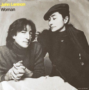 John Lennon - Woman (7") (VG-EX/VG)