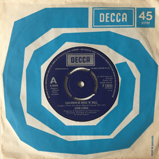 John Lodge - Children Of Rock 'N' Roll (7") (VG+/G-VG)