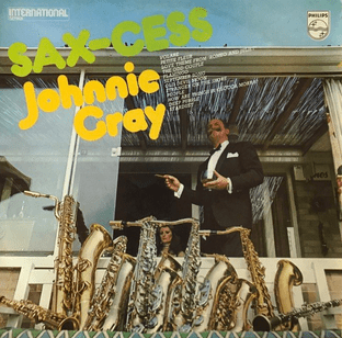 Johnnie Gray - Sax-Cess (LP) (Signed) (VG-/G++)