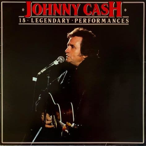 Johnny Cash - 18 Legendary Performances (LP) (G-VG/G+)