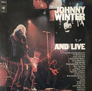 Johnny Winter - And/Live (LP) (VG-EX/VG-)