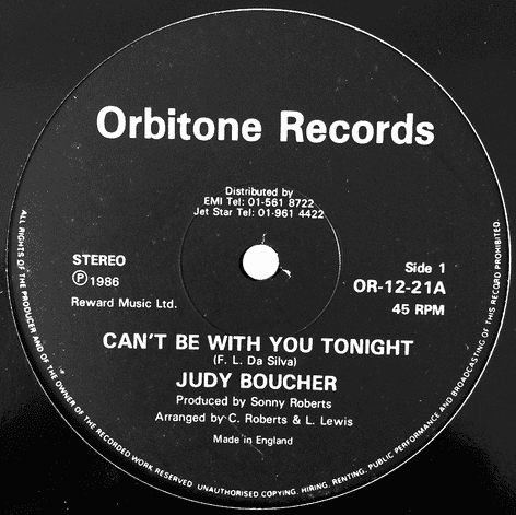 Judy Boucher ‎- Can't Be With You Tonight (12