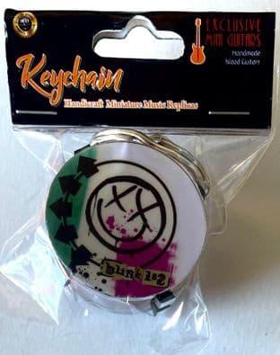 KEYCHAIN: Handicraft Replica Miniature Drum - Blink 182 Logo (New)