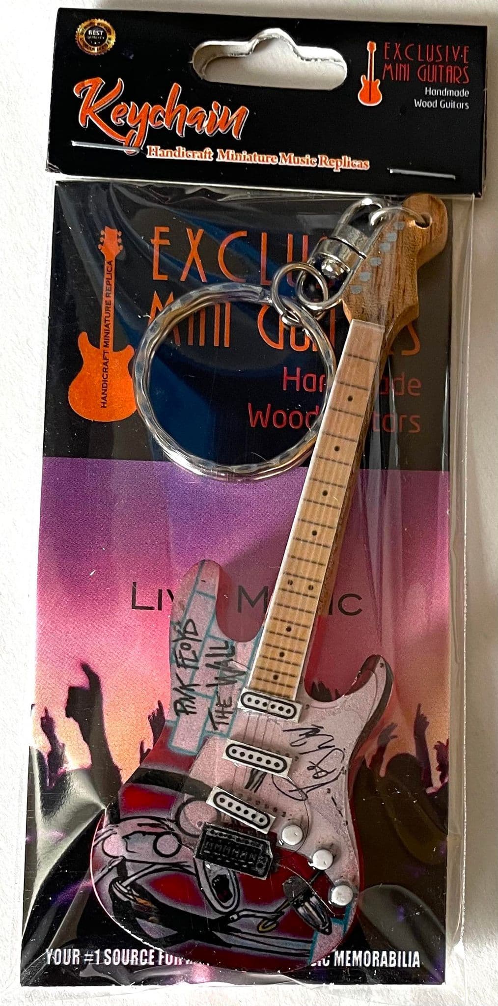 Guitare Miniature Fender Pink Floyd Dark Side Of The Moon - Réplique Collection
