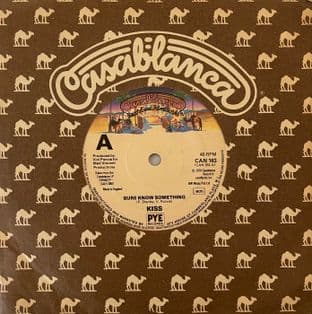 Kiss - Sure Know Something (7") (VG-/VG-)