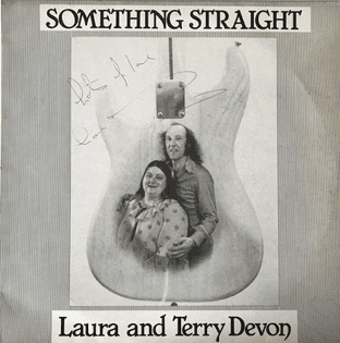 Laura And Terry Devon - Something Straight (LP) (Signed) (EX/VG-)