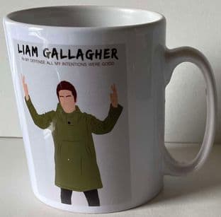 LIAM GALLAGHER - IN MY DEFENSE MUG (11oz) (Single Sided) (Brand New In Box)