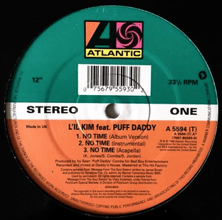 Lil' Kim ft Puff Daddy - No Time (12") (VG-/NM)