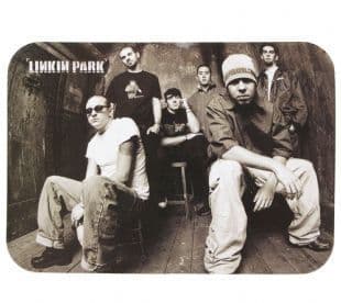 Linkin Park - Black & White Band Shot & Logo (Sticker)