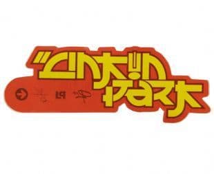 Linkin Park - Yellow On Red Logo (Sticker)