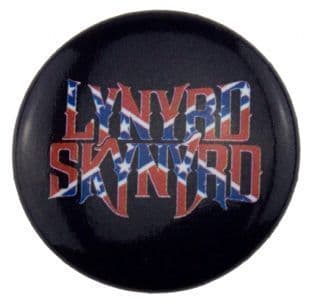 Lynyrd Skynyrd - Confederate Flag Logo (25mm Button Badge)