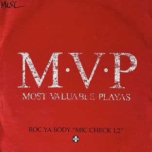 M.V.P. - Roc Ya Body "Mic Check 1, 2" (12") (Promo) (G++/G++)