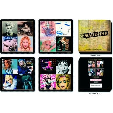 MADONNA COASTER SET: MIXED (Pack of 4) (New/Box)