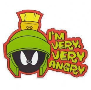 Marvin The Martian - I'm Very, Very Angry (Sticker)