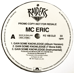 MC Eric - Gain Some Knowledge (12") (Promo) (VG-/M)