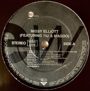 Missy Misdemeanor Elliott ft 702 Magoo ‎- Beep Me 911 (12") (G++/NM)