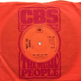 Mott The Hoople - Roll Away The Stone (7") (VG/VG-)