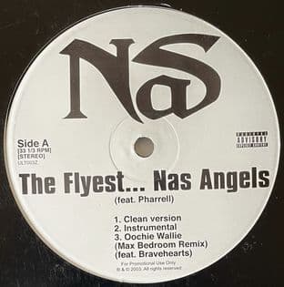 Nas ft Pharrell -  The Flyest... Nas Angels (12") (Promo) (G-VG/G++)
