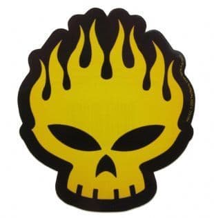 Offspring (The) - Flaming Skull Logo (Sticker)