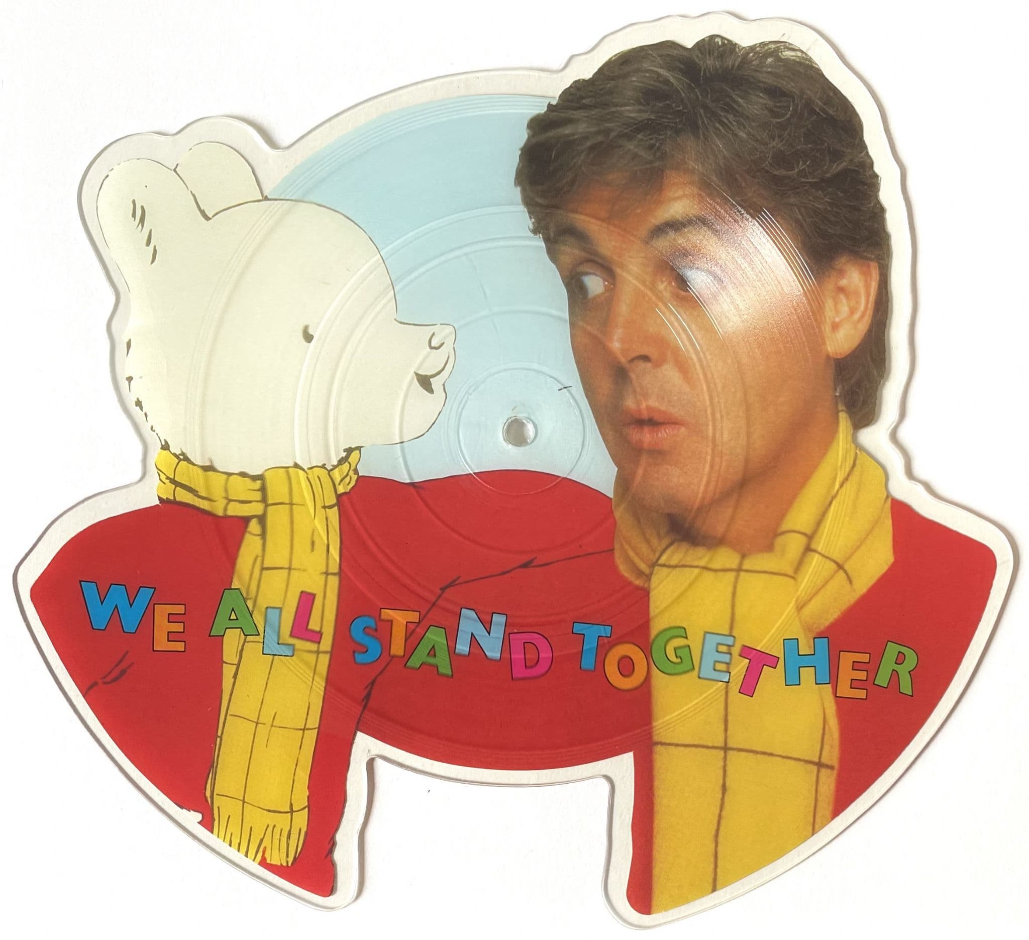 Paul McCartney And The Frog Chorus We All Stand Together 7" Shaped