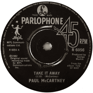 Paul McCartney - Take It Away (7") (G++/EX)