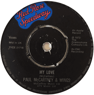 Paul McCartney & Wings - My Love (7") (G-/NM)