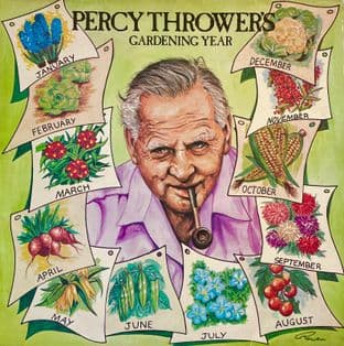 Percy Thrower - Percy Thrower's Gardening Year (LP) (VG/G-VG)