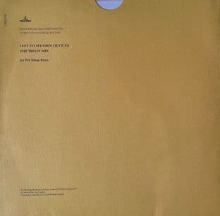 Pet Shop Boys - Left To My Own Devices (The Disco Mix) (12") (G-VG/VG)
