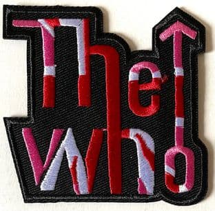 Pink/Red/White The Who Iron-On/Sew On Patch (pa338)