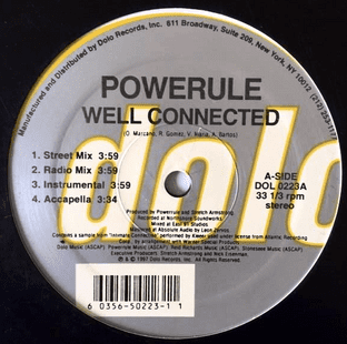 Powerule - Well Connected/Bright Lights, Big City (12") (VG/VG-)