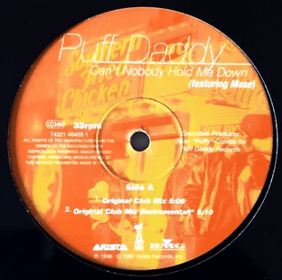 Puff Daddy ft Mase - Can't Nobody Hold Me Down (Remix) (12") (VG-/NM)