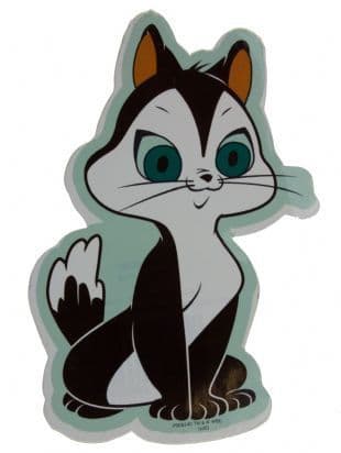 Pussyfoot The Cat - Classic Pose (Sticker)