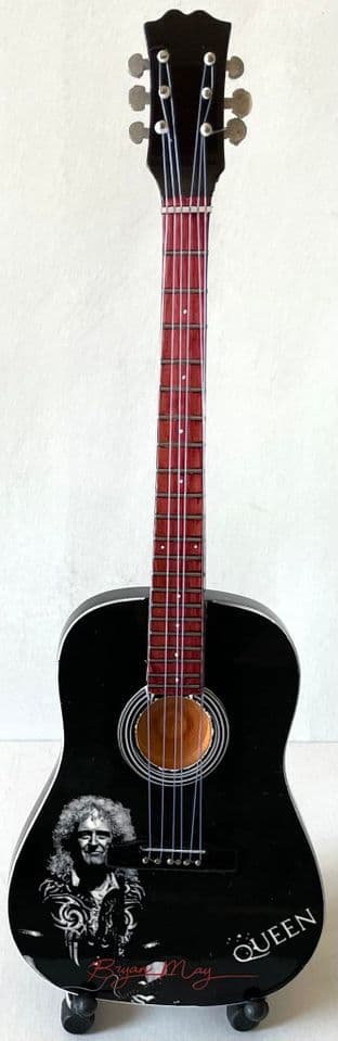 Queen/Brian May Miniature Wooden 1:4 Scale Guitar With Stand (New/Box)