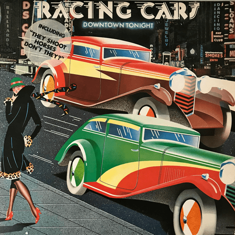 Racing Cars ‎- Downtown Tonight (LP) (VG-/VG-)