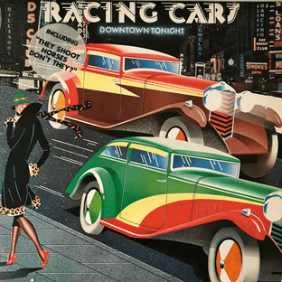Racing Cars - Downtown Tonight (LP) (VG-/VG-)