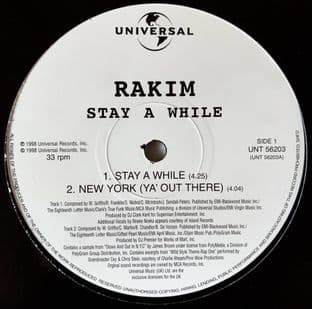 Rakim - Stay A While (12") (G++/NM)