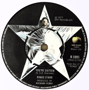 Ringo Starr - You're Sixteen (7") (G+/NM)