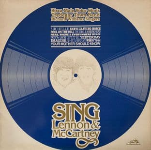Risca Male Voice Choir Etc - Sings Lennon & McCartney (LP) (Blue Vinyl) (VG-/VG-)